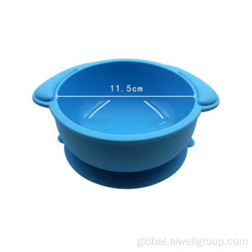 Silicone Weaning Bowl Baby Cute Silicone Suction Bowl Supplier